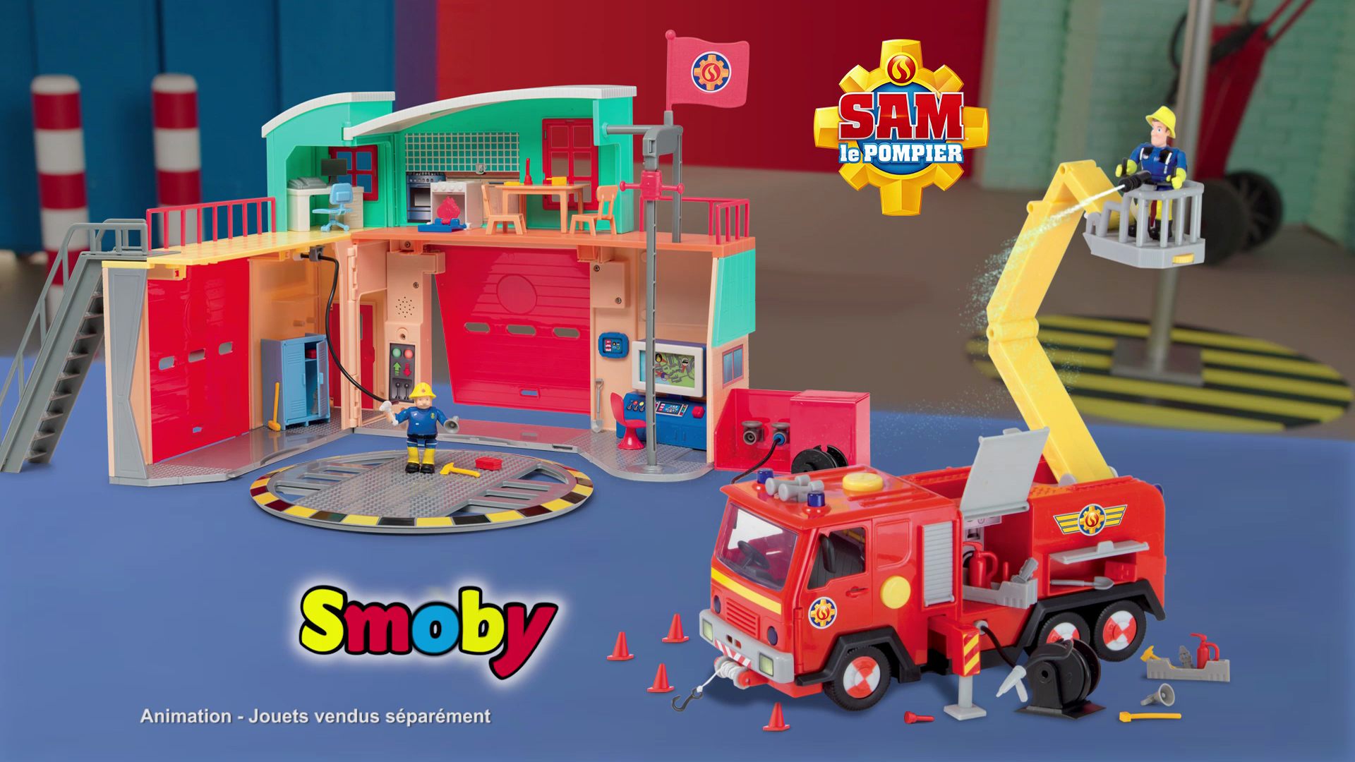Sam le Pompier nouvelle caserne Smoby France video