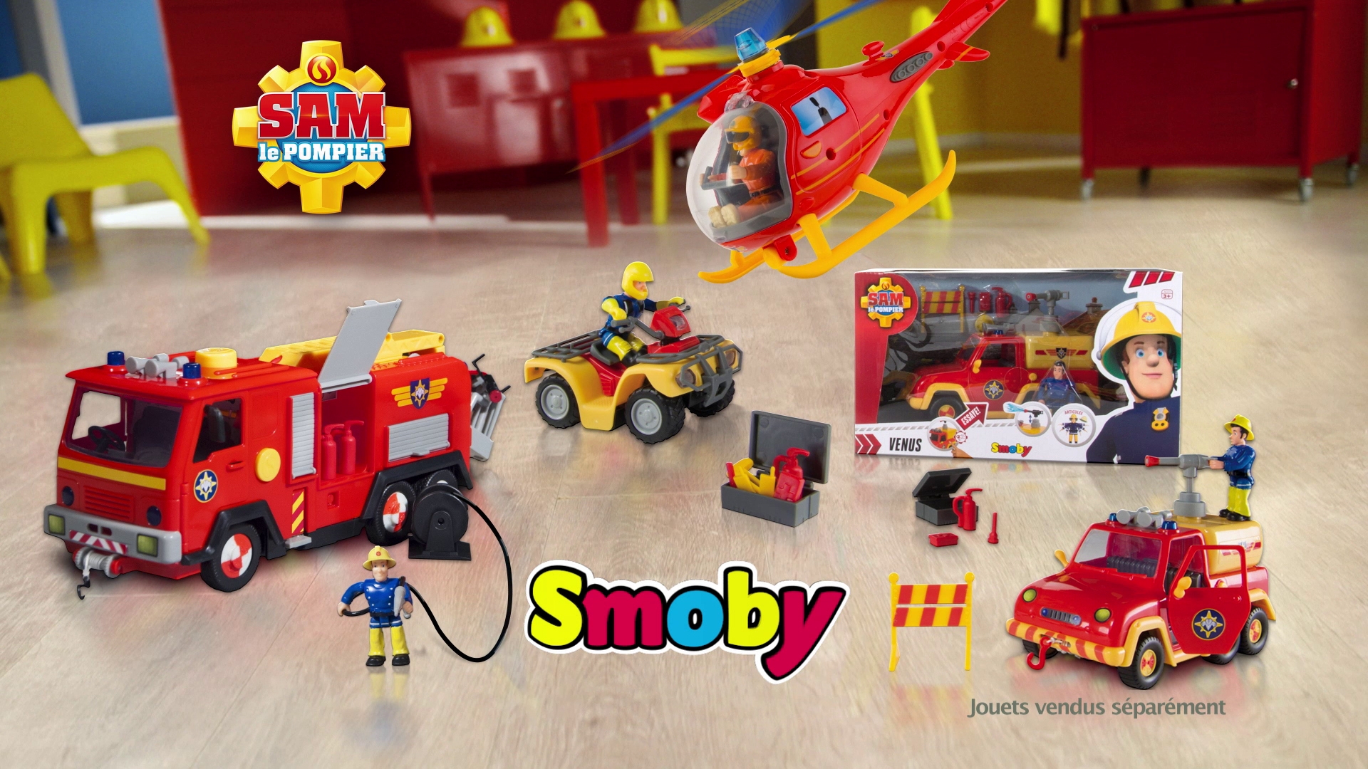 Sam le Pompier Véhicule radiocommandé turbo Jupiter Simba Toys
