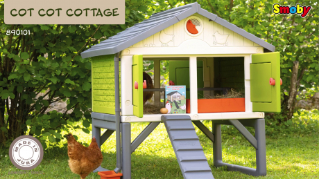 Kurnik za 5 kokošk Cluck Cluck Cottage Beige Smoby